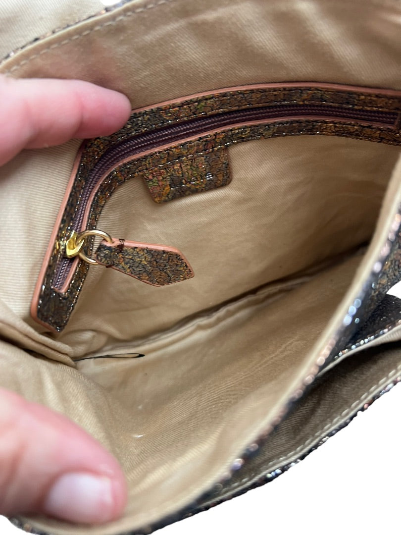 Lodis Landry Crossbody Rose Gold Crinkle Handbag Retail 178.00
