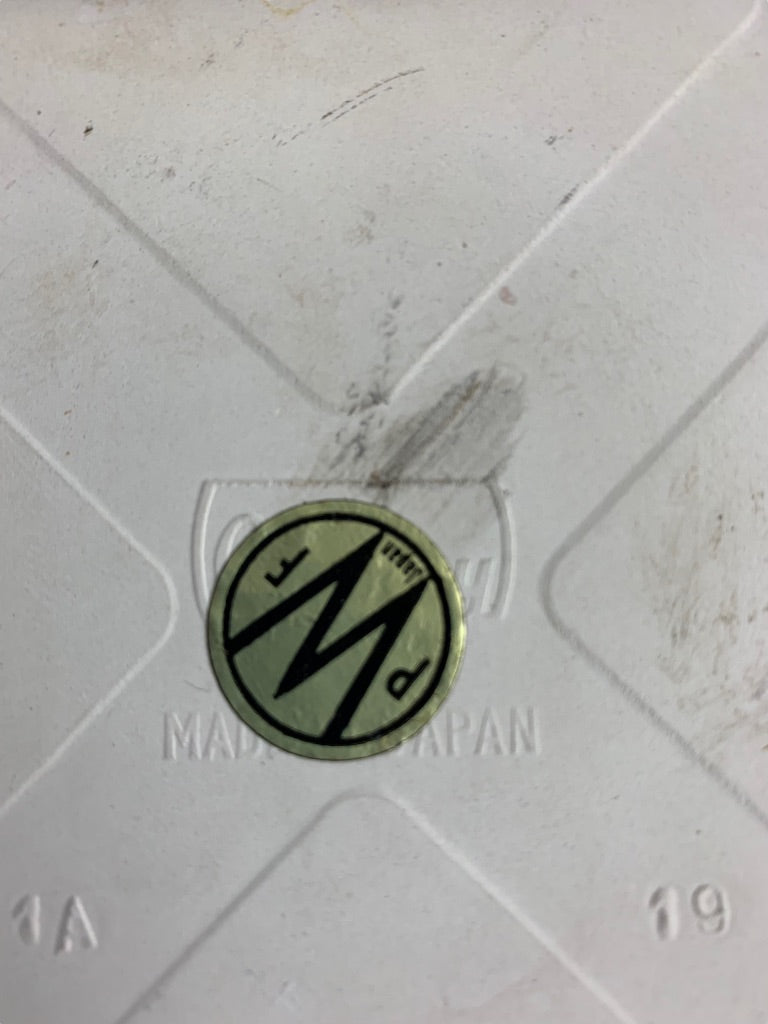 Vintage Tile Trivet "FA" Antique Fire Mark in Cast Iron Made in Japan Ceramic