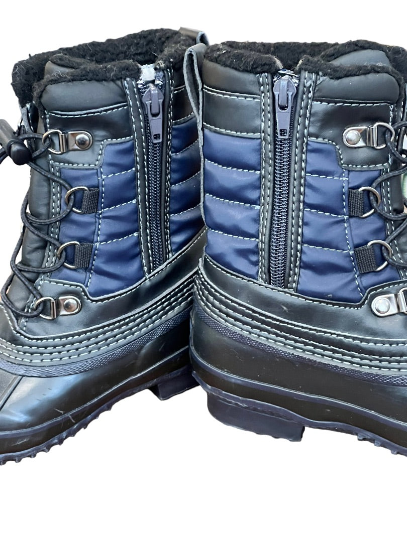 11 Lands' End Boys EXPEDITION Snow Boots Side Zip Kids Youth EUC