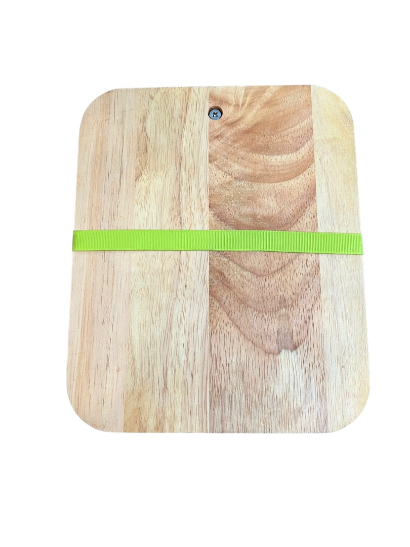 Fleur De Lis Cheese Board & Cheese Spreader Napkin Bamboo Gift Set NEW