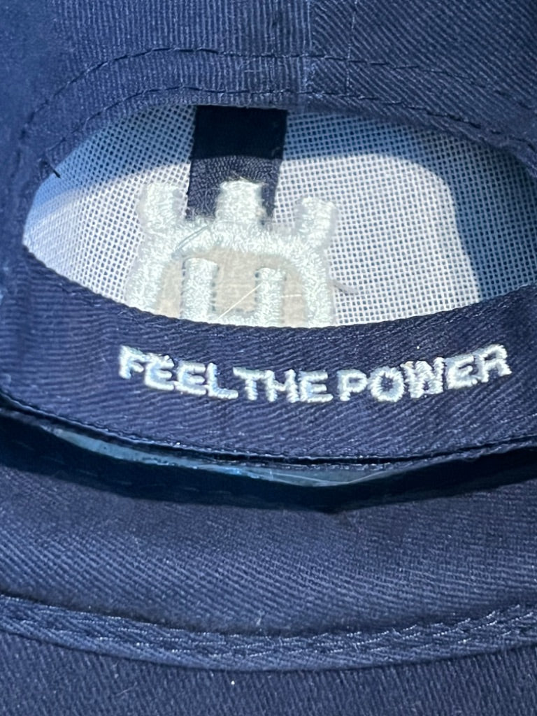 Husqvarna Feel The Power Cap USA Flag Spell Out Logo Tools Mowers Baseball Hat