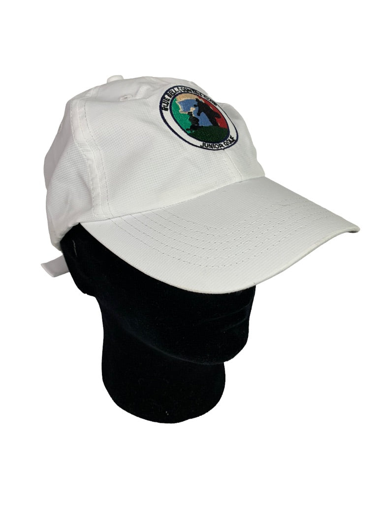 Small Fit Adult Imperial Golf Hat White "Blue Bell Country Club Junior Golf"