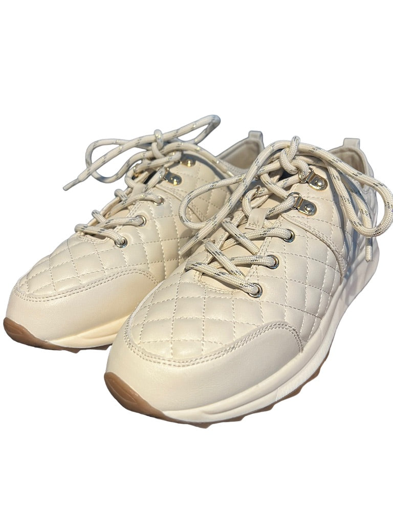 9.5 Rachel Zoe Women's Luxury Fashion Sneaker Michaela Cream NWOB