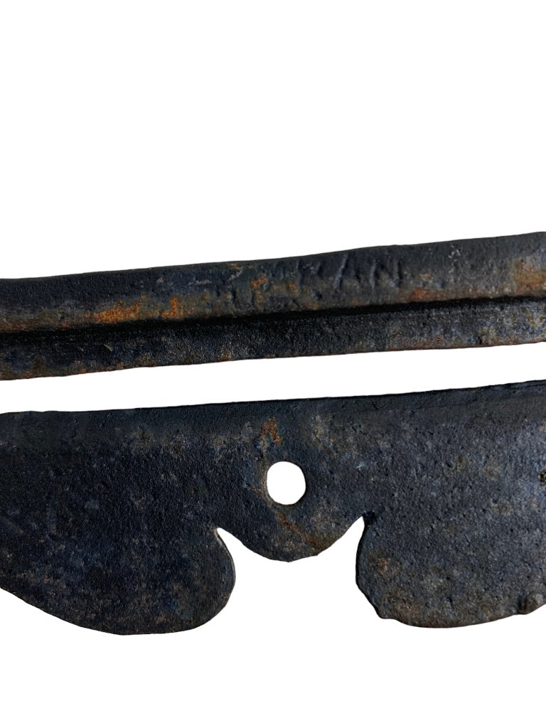 Vintage Tile Trivet "FA" Antique Fire Mark in Cast Iron Made in Japan Ceramic