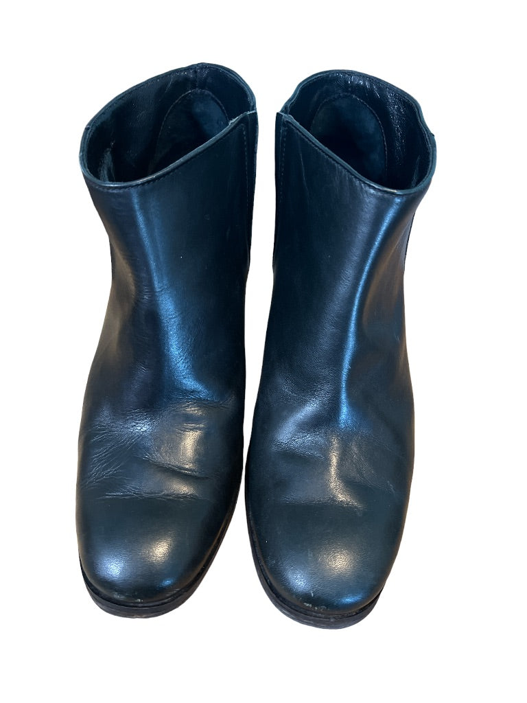 6.5 Rachel Comey Mars Black Ankle Booties Slip On Block Heel