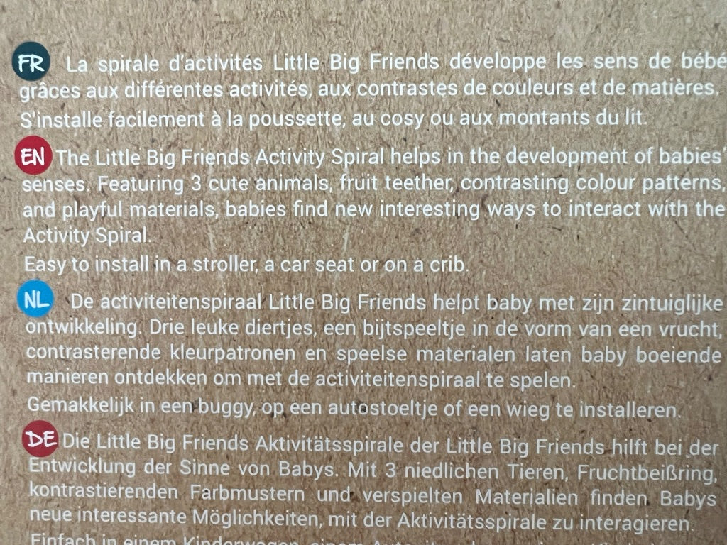 New Farm Fox Baby Activity Spiral On-the-go PVC Free