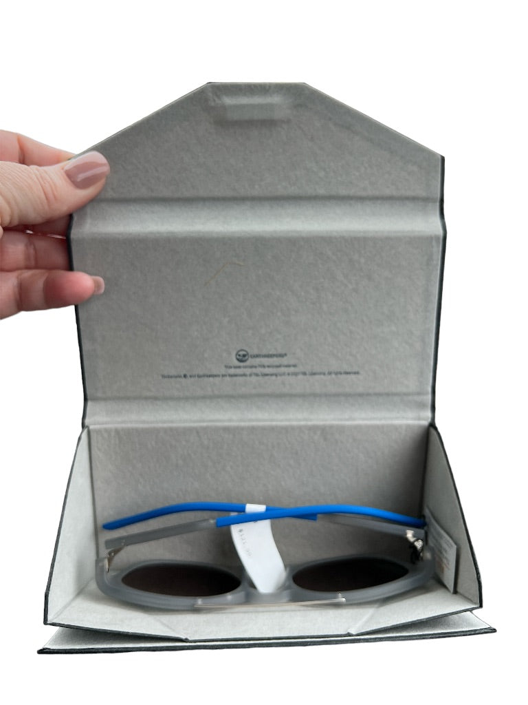 NEW Timberland Blue & Frosted Polarized Sunglasses Earth Keepers TB9181 53 19 145 With Case