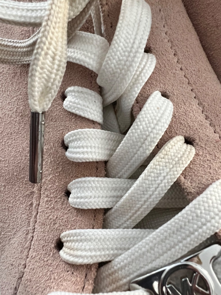 8.5 M Michael Kors Blush Pink Suede Sneakers