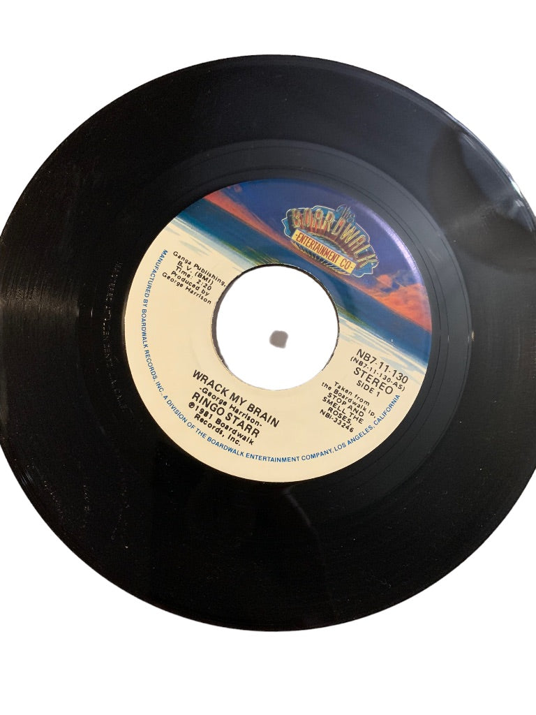 Ringo Starr Wrack My Brain 7" Single 1981 Album Vinyl NB7-11-130