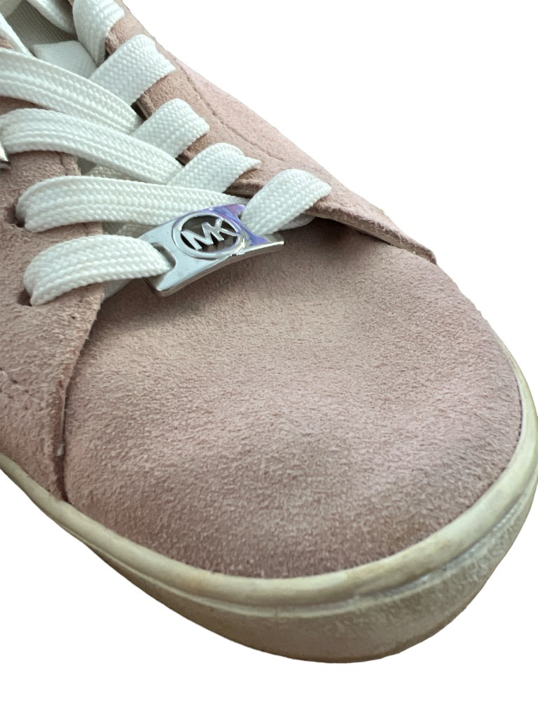 8.5 M Michael Kors Blush Pink Suede Sneakers