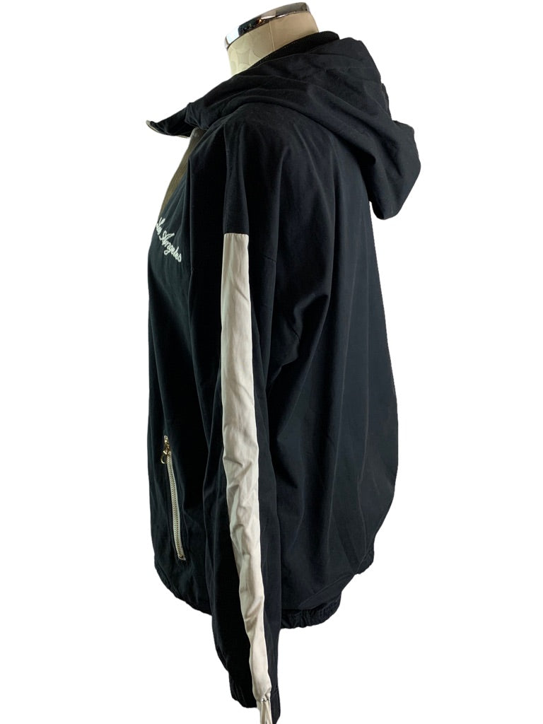 Small Forever 21 "Los Angeles" Women's Black Pull Over Hooded Jacket