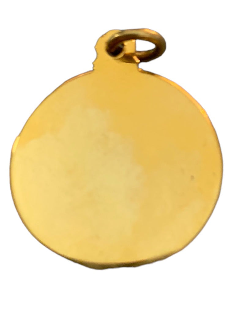 Vintage Fleet Reserve Assn Goldtone Charm Pendant 3/4" Diameter