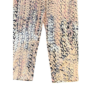 Ninexis Sleeveless Jumpsuit Size L Pink Animal Print Rock