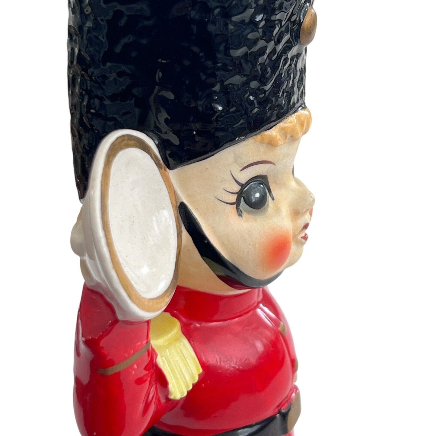 Vintage Mid Century Queens Royal Guard Ceramic Figurine Japan Chalk ware MCM