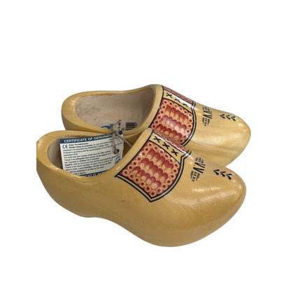 New Decorative Dutch Wooden Clogs Holland VV Geel 13 1/2 CM 21 Hand Painted Set