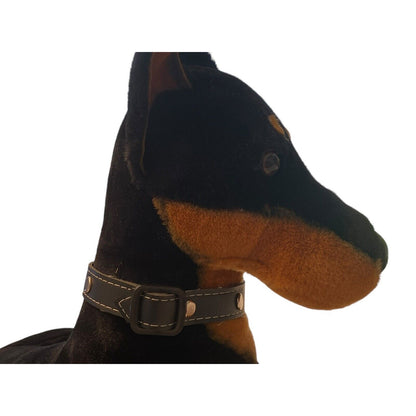 FAO SCHWARZ Doberman Pinscher Large Plush Stuffed Animal Life Like