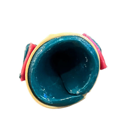 Mary NATIVITY Figure Handmade Mazapan Bread Dough Folk Art Glossy