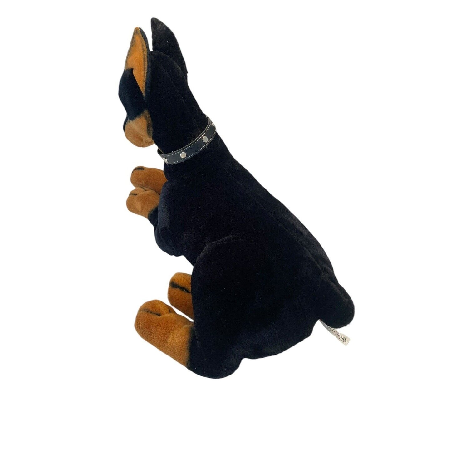 FAO SCHWARZ Doberman Pinscher Large Plush Stuffed Animal Life Like