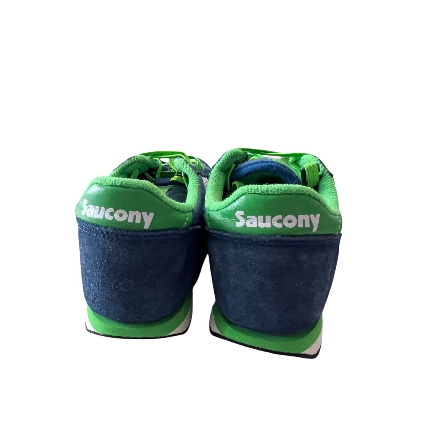 Saucony Jazz Original SK266316 Blue Green Suede Sneakers Shoes Youth 13
