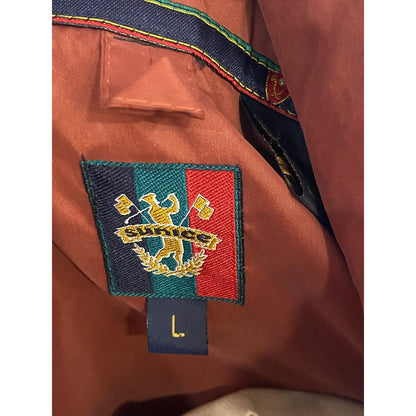 VINTAGE Sunice Ski Suit Large Rust Orange Snow Ski 2 Piece Suit Let Lightweight