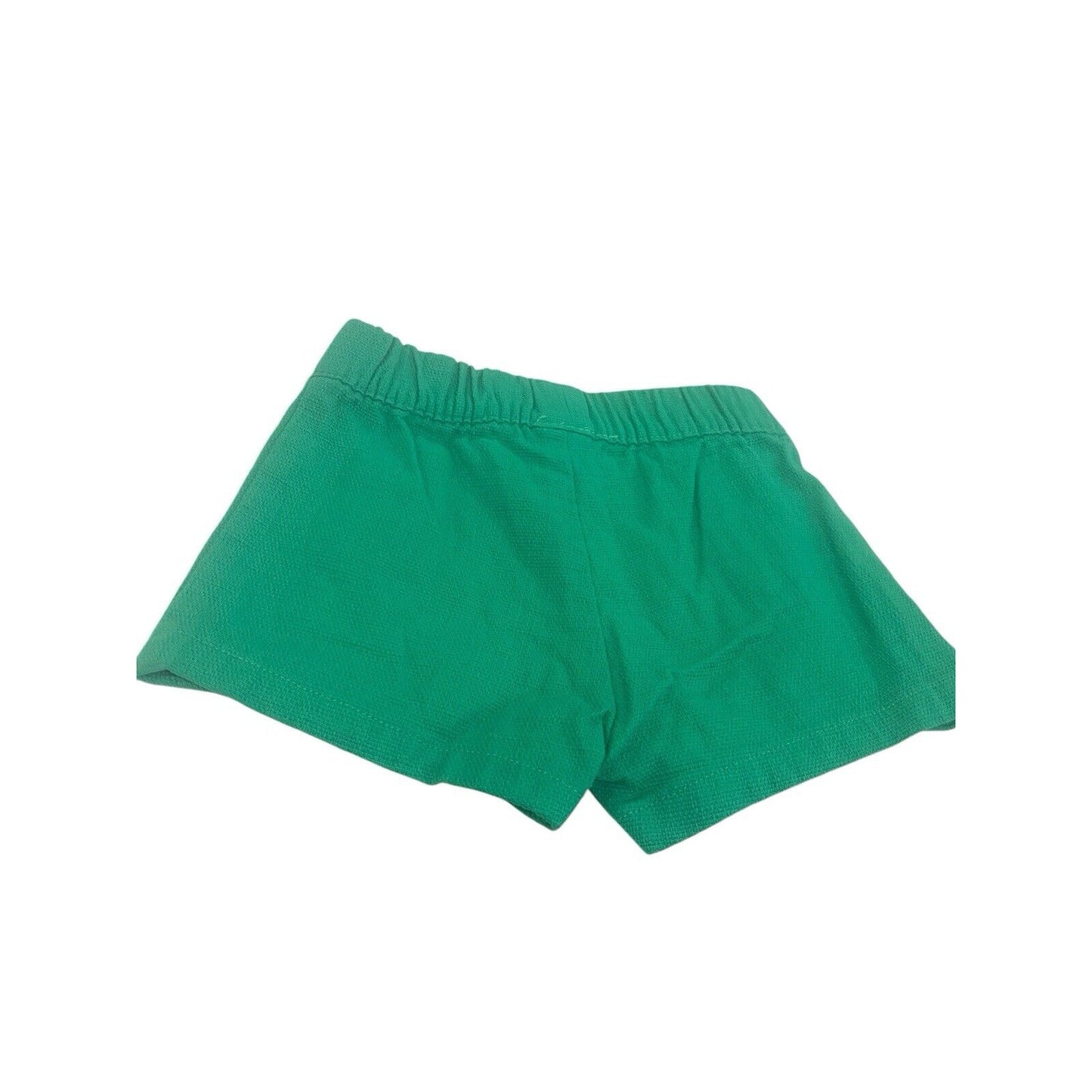 Size 6M Carter's Baby Girls Solid Green Ruffle Accent Pull On Shorts EUC