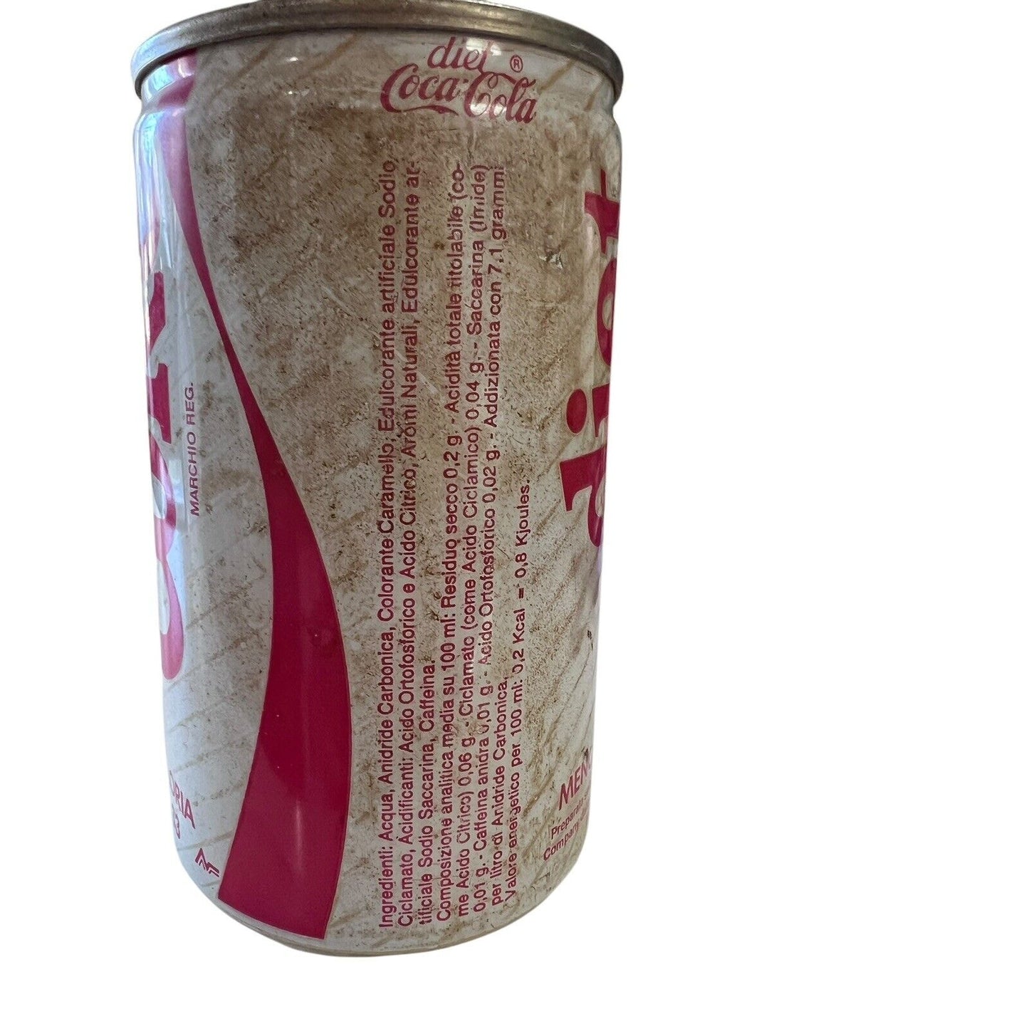 Vintage Diet Coke Coca Cola Soda Can Italy 1987 Italian