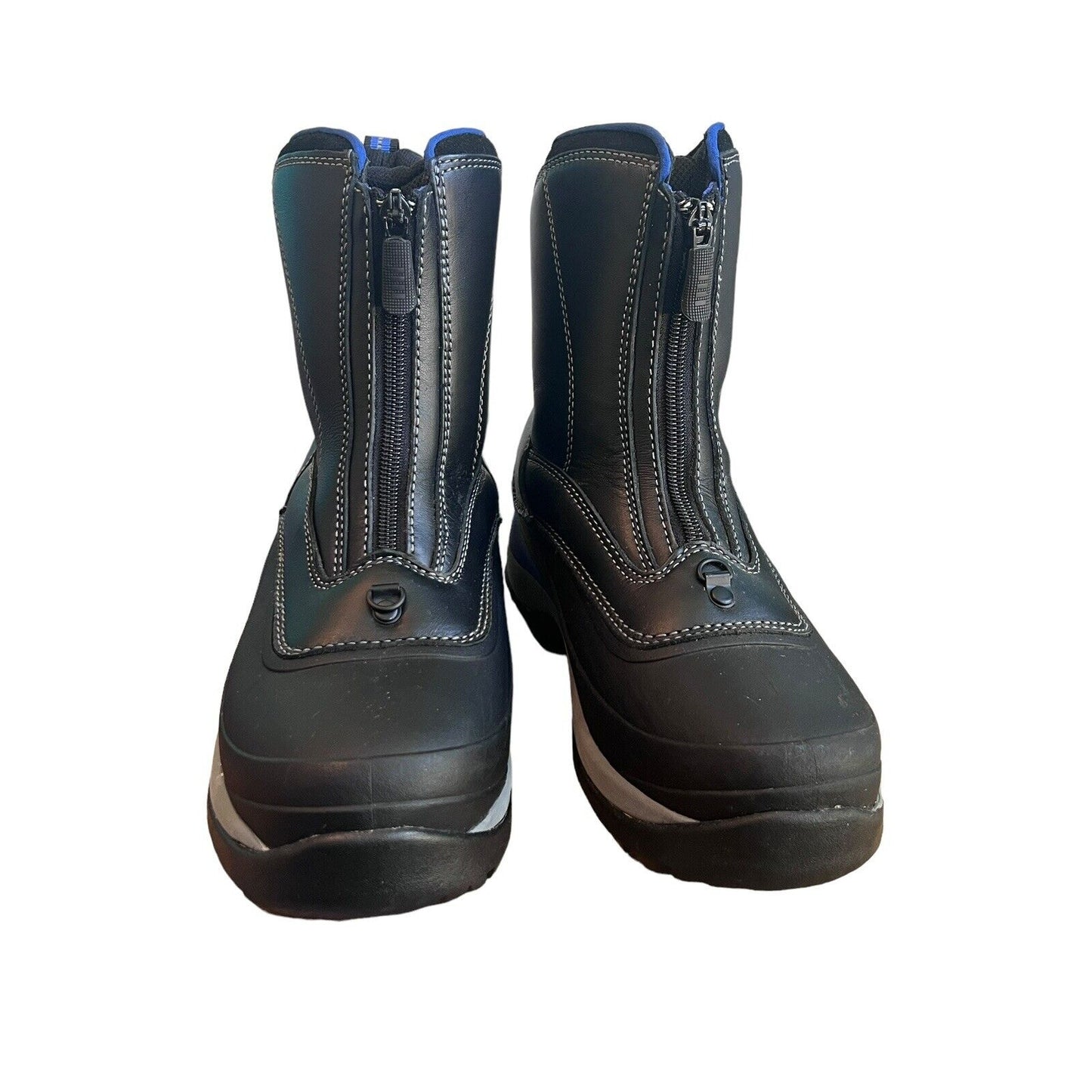 Lands End Waterproof Primaloft Boots Women 7 Boy 6 Leather Rubber Rain Snow