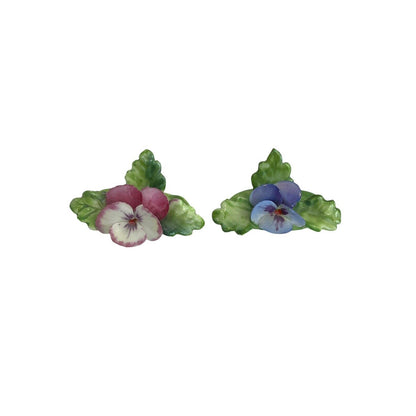 Vintage Royal Adderley Miniature Flowers Bone China Place Card Holders England 2