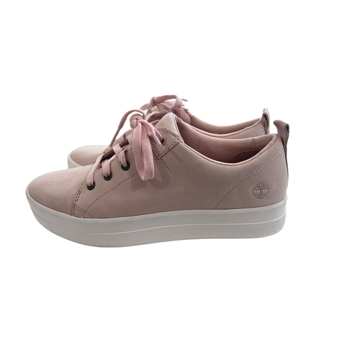 Size 9 TIMBERLAND Women’s MAYLISSA A1I6V Pink Suede Sneaker Lace Up Preppy