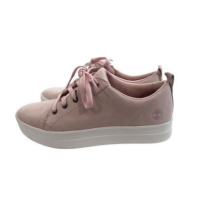 Size 9 TIMBERLAND Women’s MAYLISSA A1I6V Pink Suede Sneaker Lace Up Preppy
