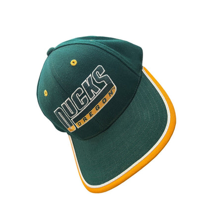 Vintage ProPlayer Oregon Ducks Hat Cap Green Gold Adjustable EUC Wool Blend