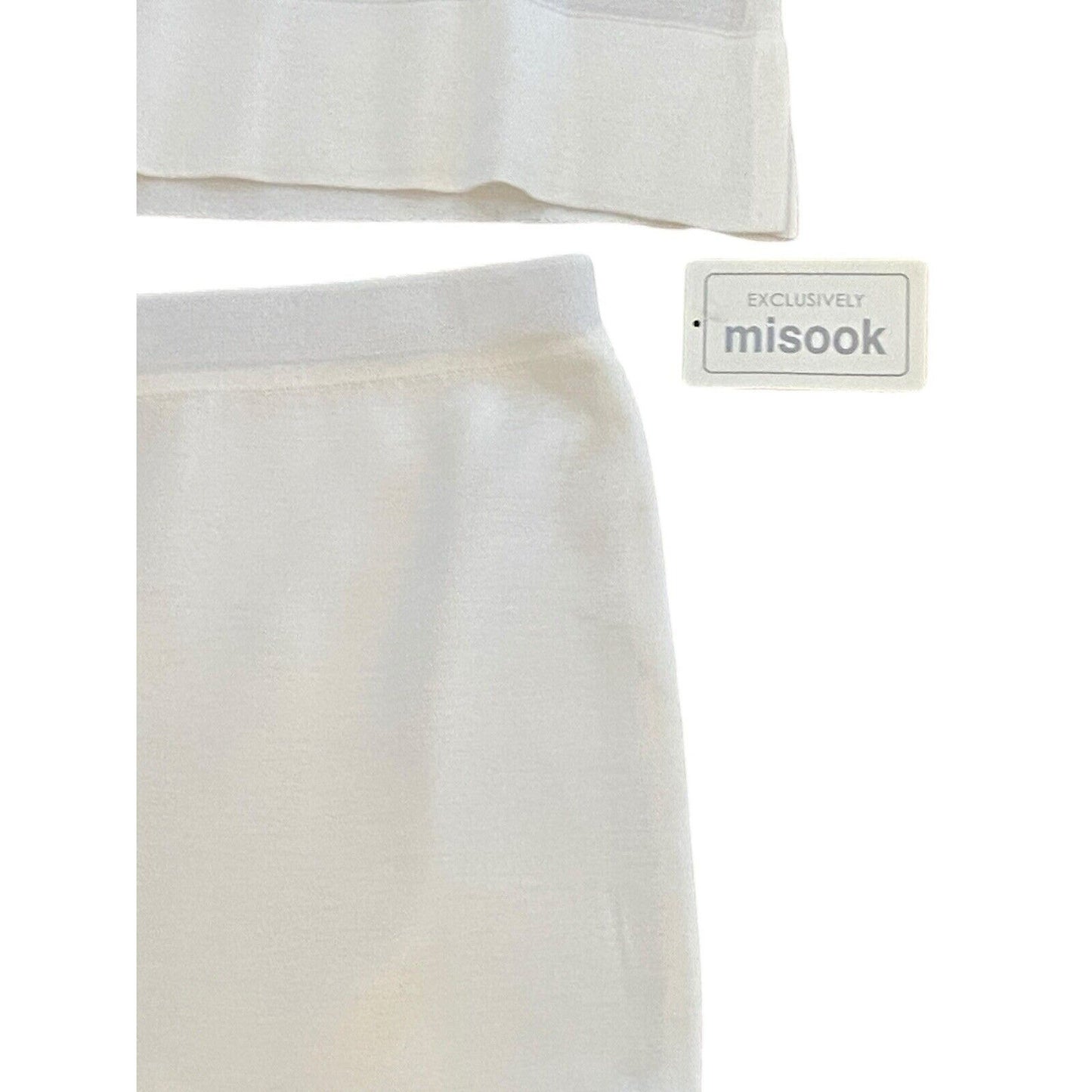 Exclusively Misook Jacket Pant 3 Piece Set NWT Size XL Cream Blue Green Stripe