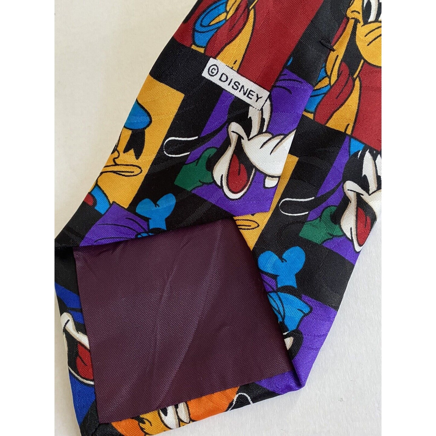 Mickey Unlimited By Balancine Inc 56x3.75 USA Necktie Pluto Mickey Daffy Donald