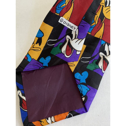 Mickey Unlimited By Balancine Inc 56x3.75 USA Necktie Pluto Mickey Daffy Donald
