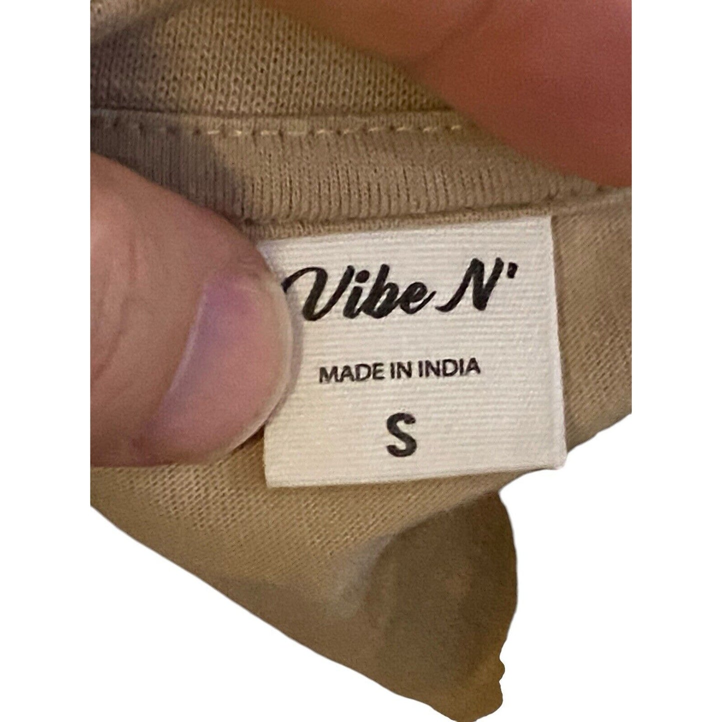 Size S Vibe N' Sun Surf Hippie Shirt Graphic Women's Cropped Short Sleeve Trippy