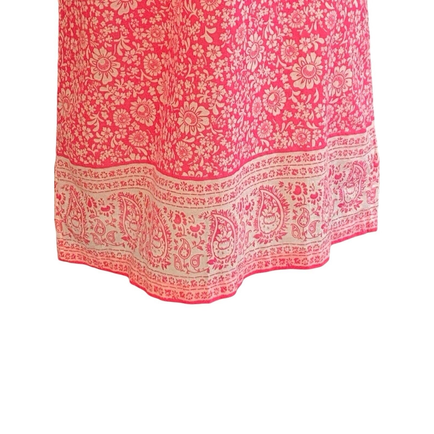 Size XXS J.CREW Factory Pink White Floral Cover Up Beach Vacation Cruise