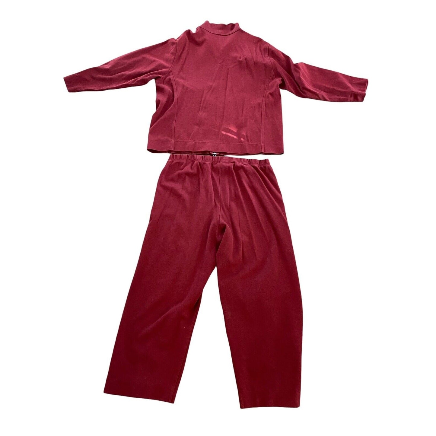 Vintage Pendleton Tracksuit Womens XL Maroon Merlot Jacket Pants Leisure