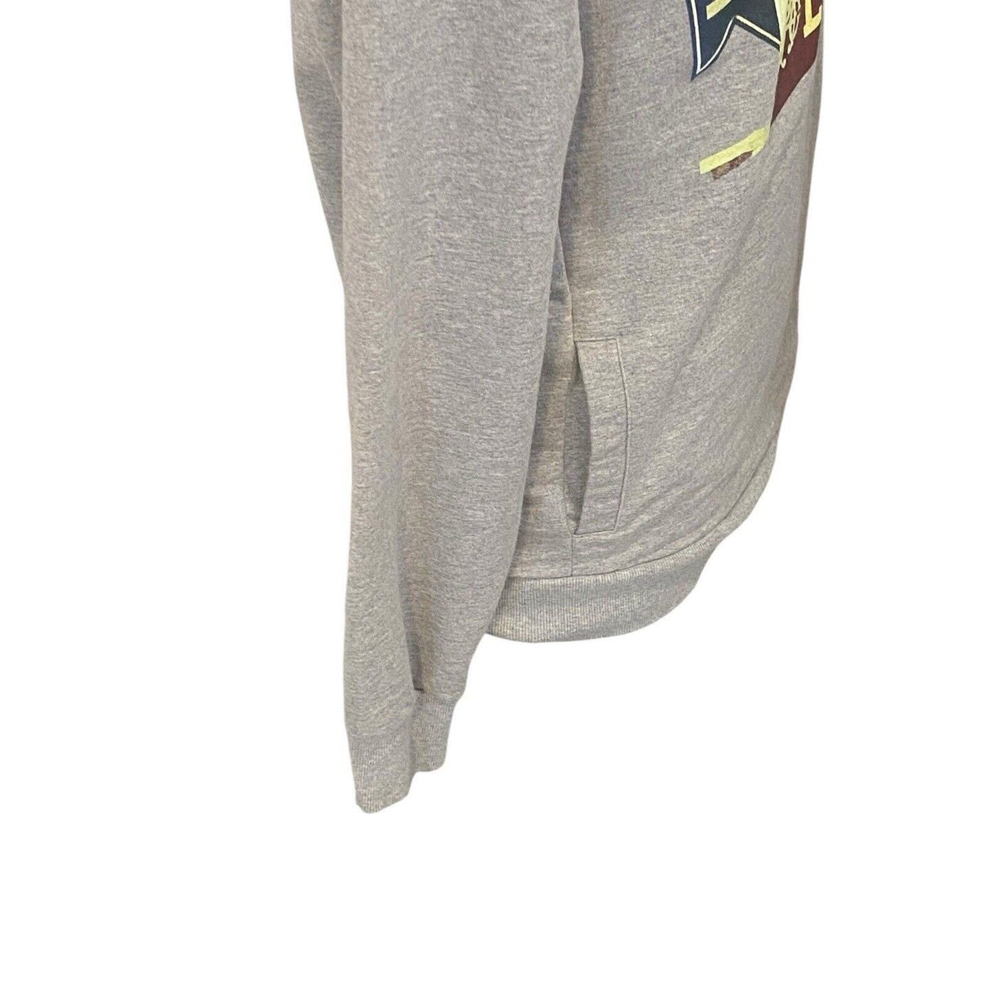 AKOO Size Large Retro Sports Pennant Gray Men’s Hoodie