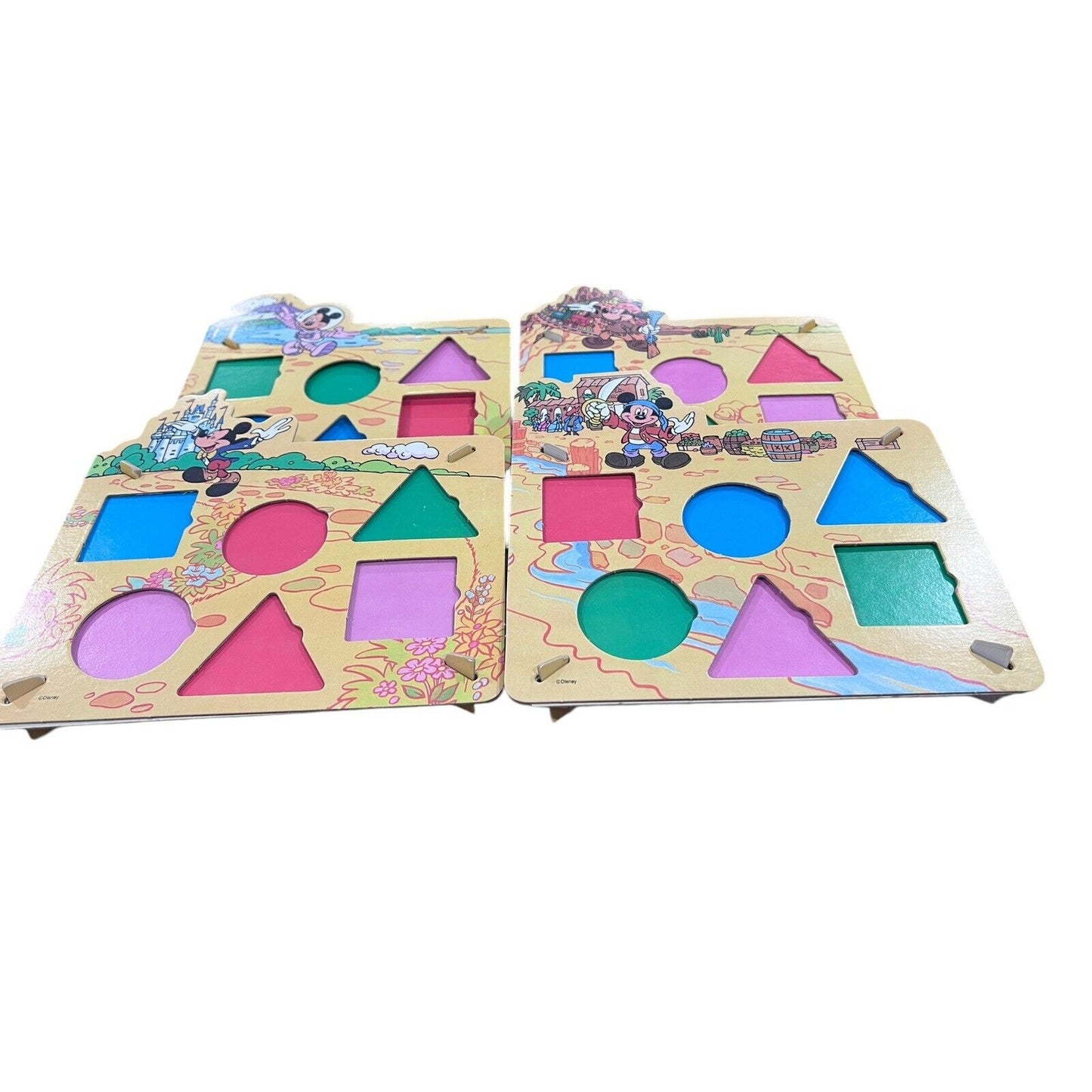 Vintage Disney Follow That Mouse Game 4 Player Boards 1978 Milton Bradley Parts