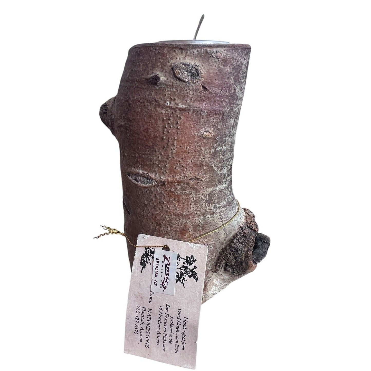 Aspen Candle Holder Natural Branch Arizona Zonie’s Gallery New