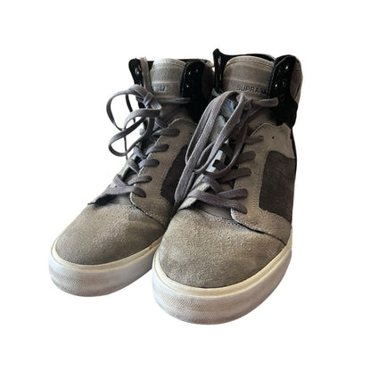 Supra Muska 001 Skytop Gray High Top Size 7.5 Skate Sneaker Shoes Mens Two Tone