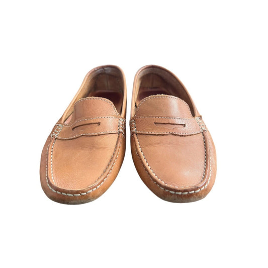 Size 10.5 Mercanti Fiorentini Driving Loafers Women's Classic Preppy Brownconsigncloud