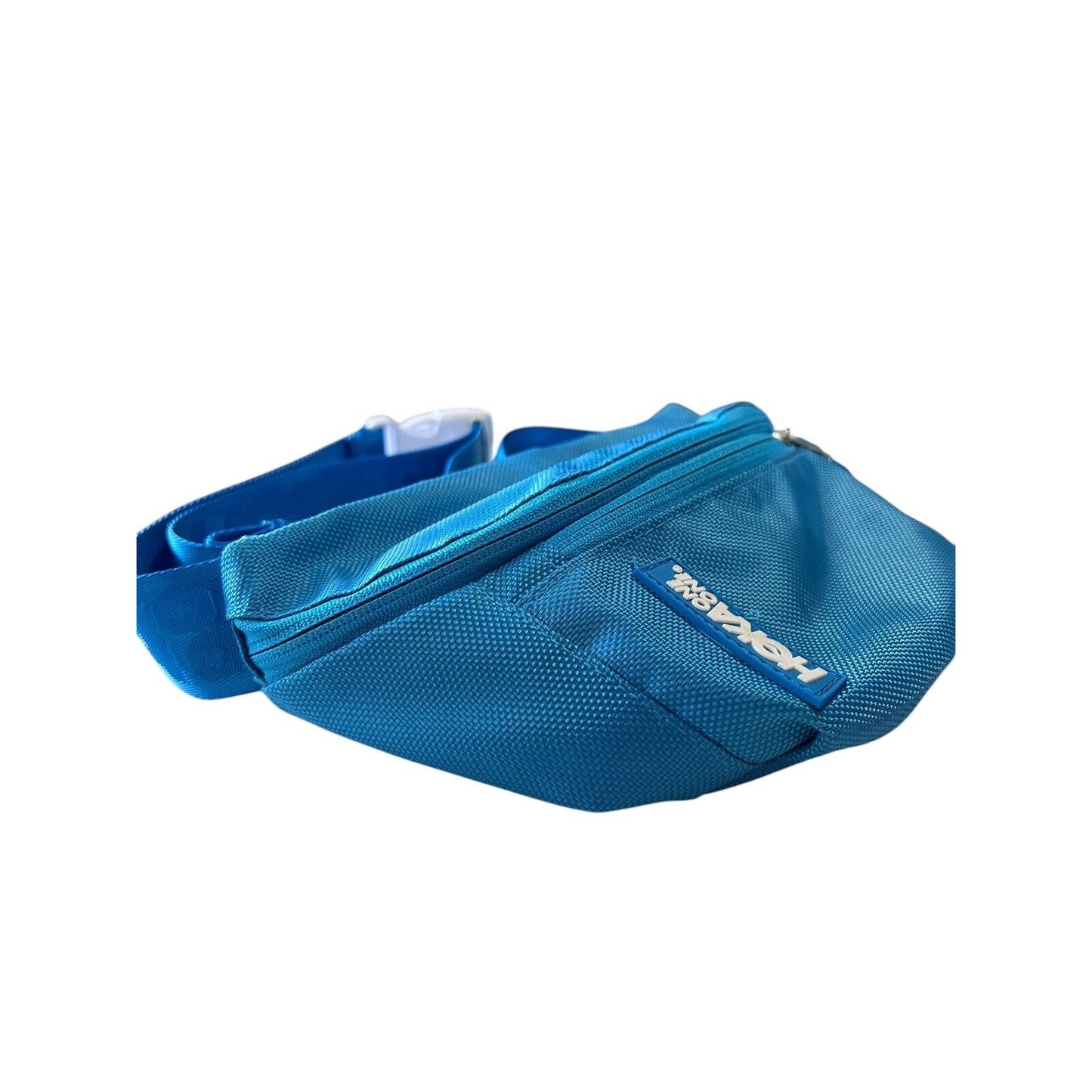 Hoka One One Fanny Hip Pack Everywhere Belt Bag 3 Zipper Blue Outdoor Sports EUC