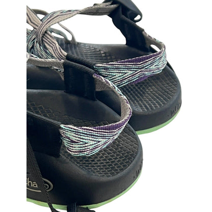 7M Chaco ZX2 Women’s Vibram Sole Blue Adjustable Straps Sandals Hiking Active
