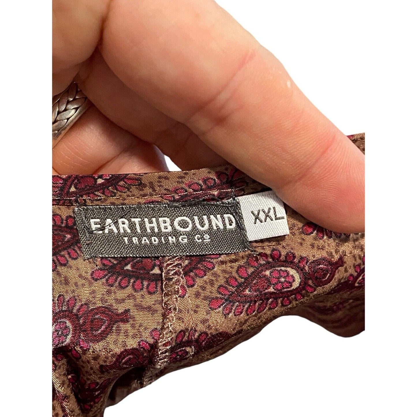 Size XXL Boho Earthbound Trading Company Women’s Sleeveless Gauzy Blouse