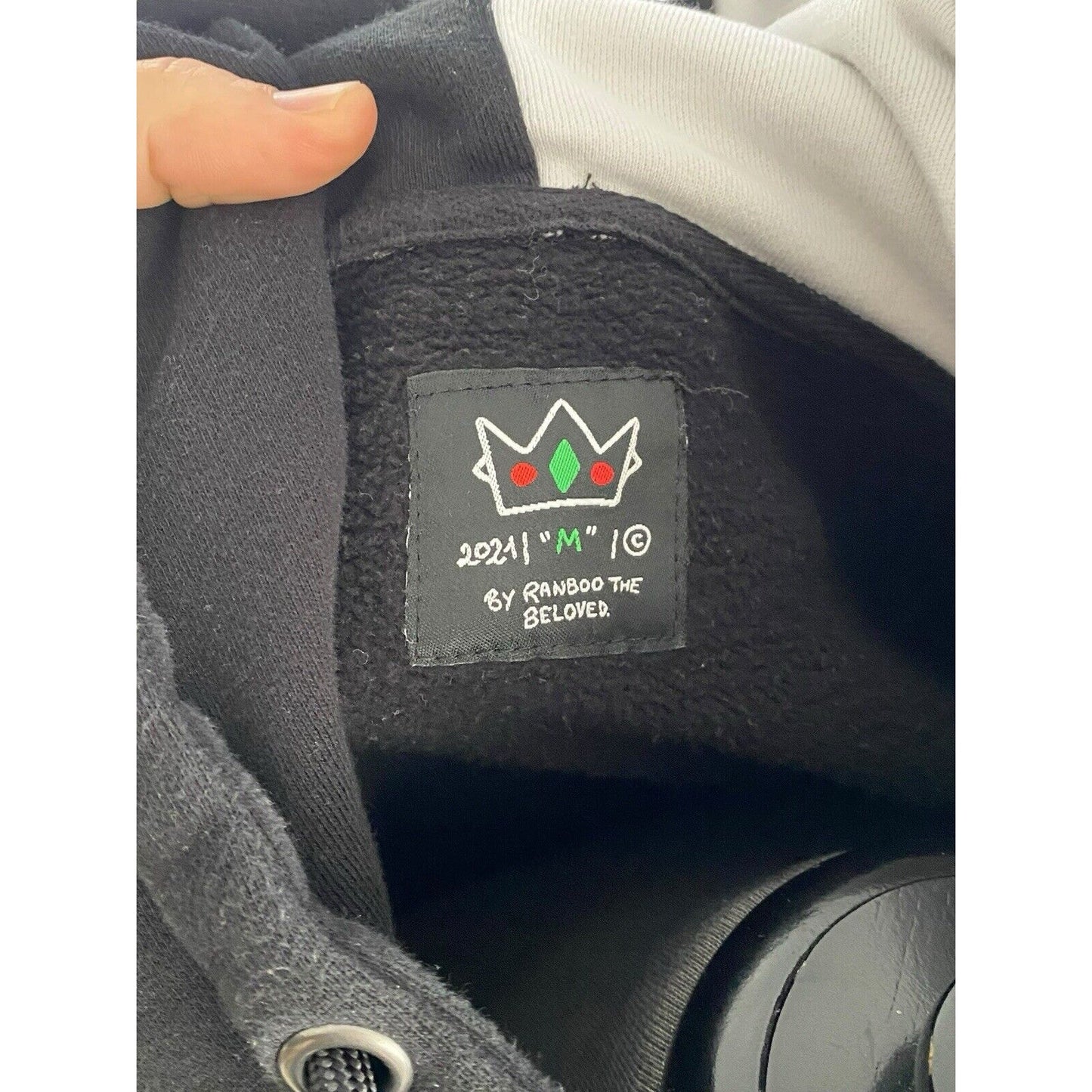 Ranboo Hoodie Adult Med Black The Beloved 2021 Duality Hooded Sweater Merch