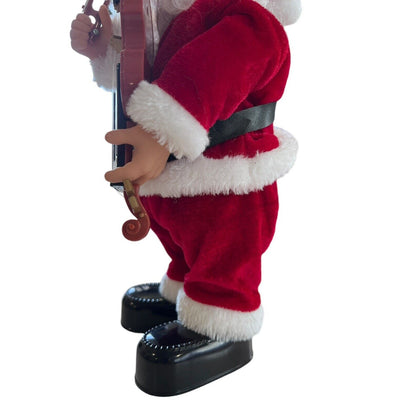 Vintage Animated Santa With Violin Santa Suit Does Not Work 11”