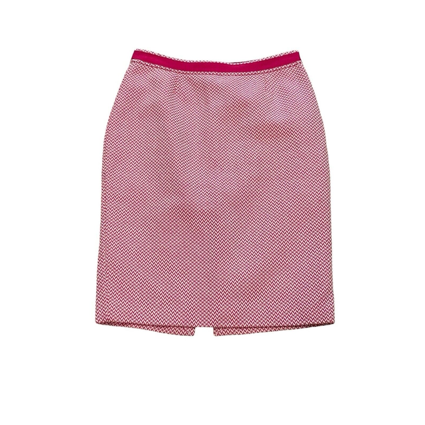 6 Boden Skirt Women Pink Pattern A-Line Zip Back Lining Cotton Blend