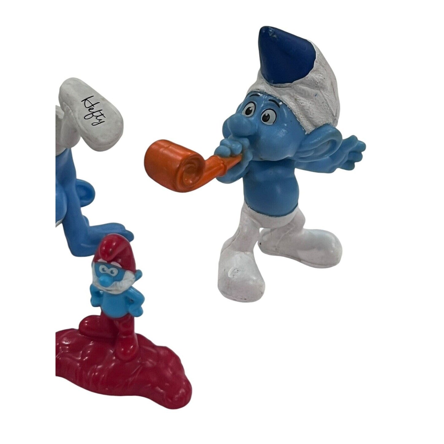 McDonald's Smurf Figures: Baker, Hefty, Party Planner, Papa Smurf And 5 Pieces