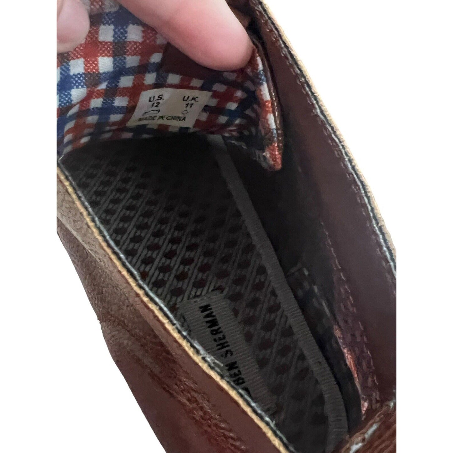 Size 12 Ben Sherman High-Top Brown Leather Casual Chukka Sneakers Boots Men’s